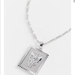 Urban outfitters silver Butterfly pendant necklace